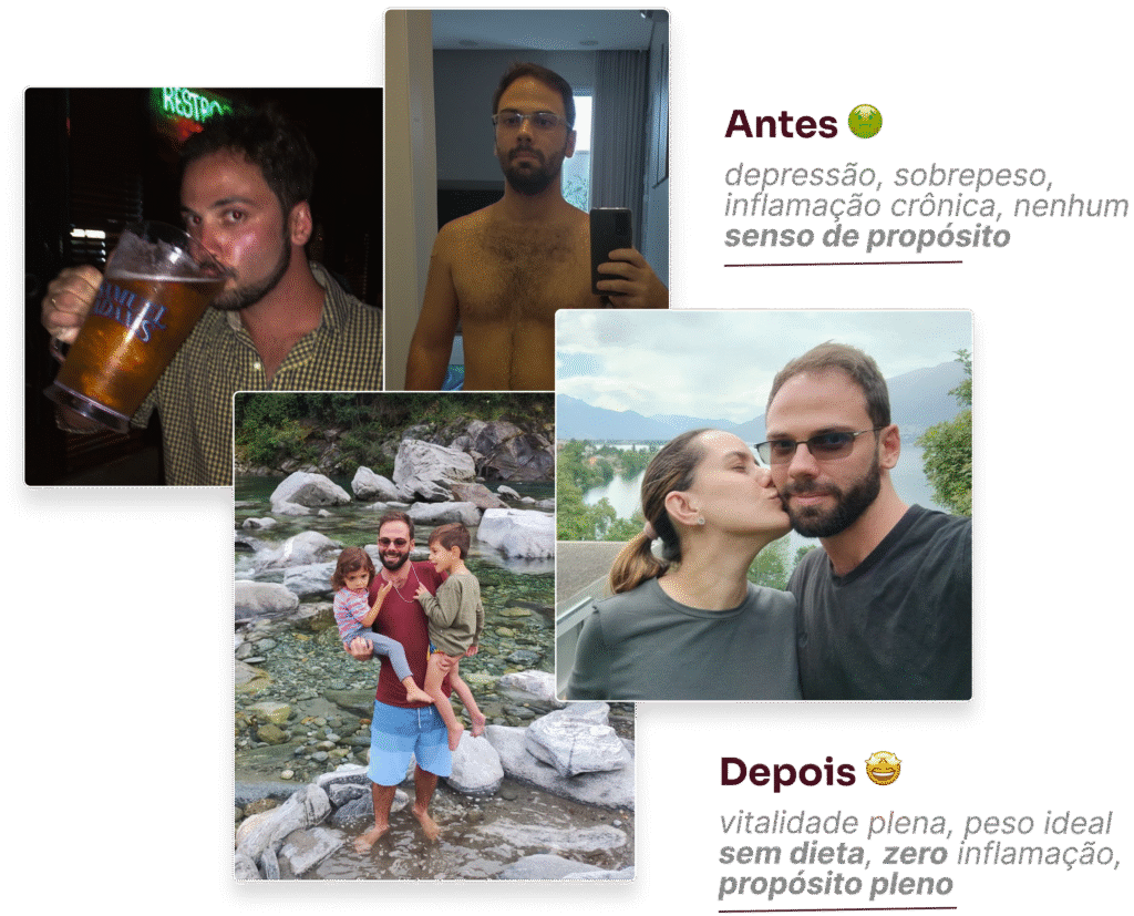 antes e depois